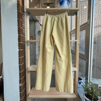 Euro Vintage Flare Pants Yellow