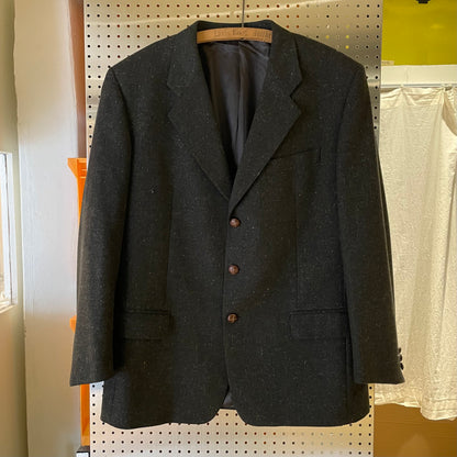 Wool Cashmere Blazer Gray