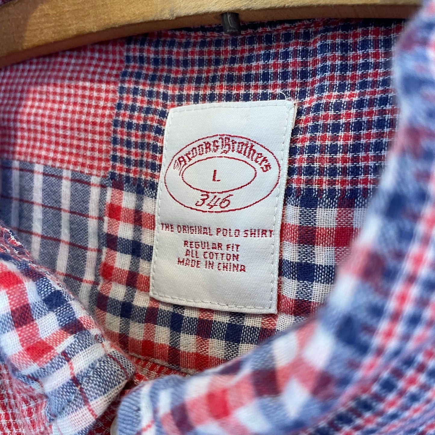 Short Sleeve Check Shirt Red