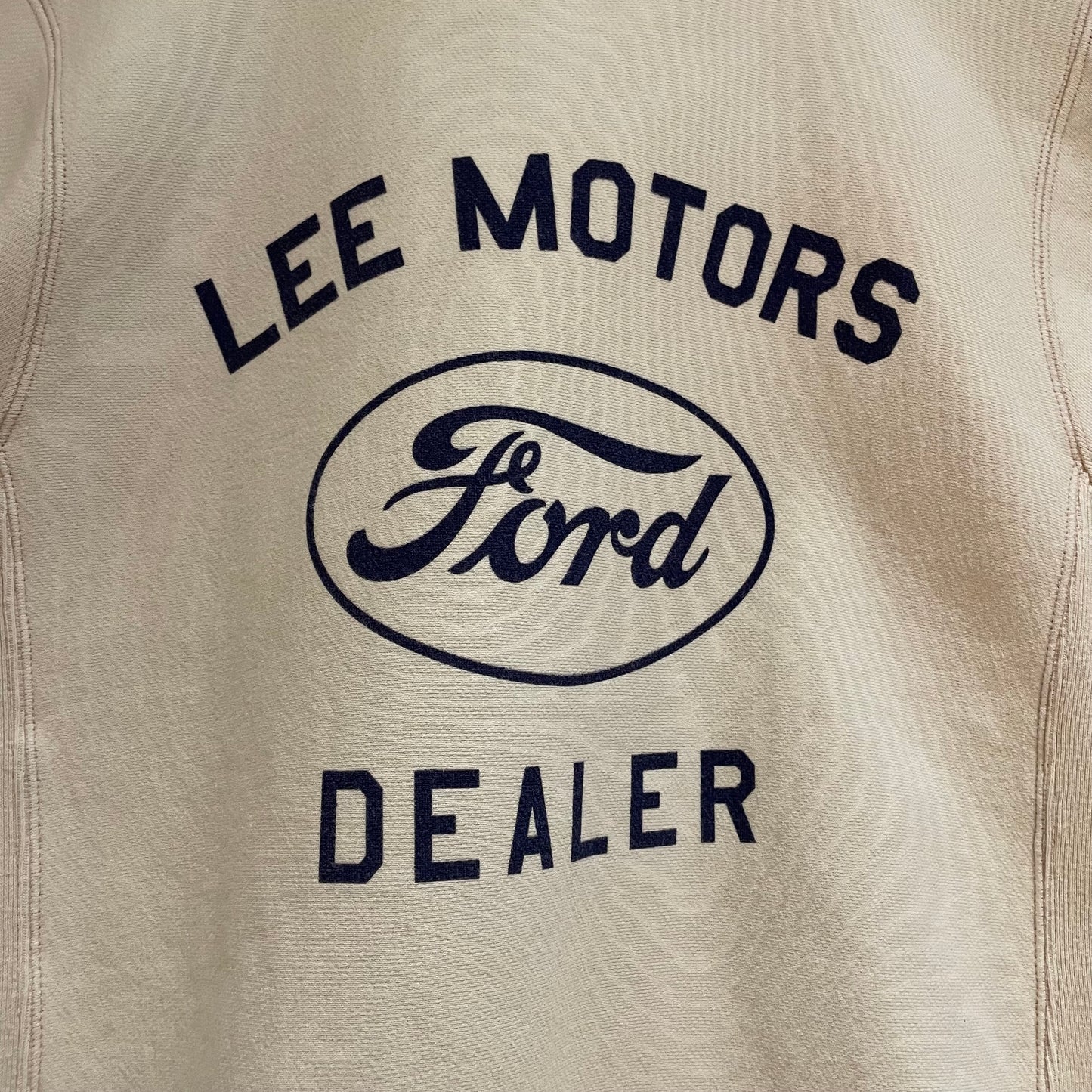 Ford Dealer Cream Zip-Up Hoodie Waldes