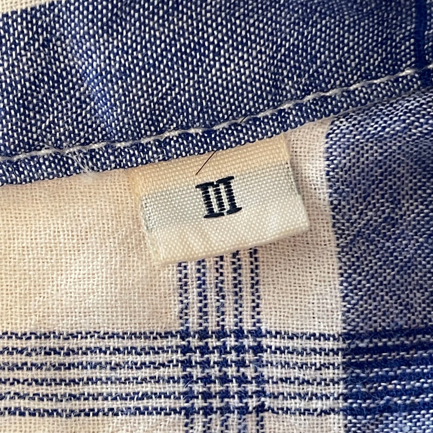 Blue White Check Long Sleeve Button Up Shirt