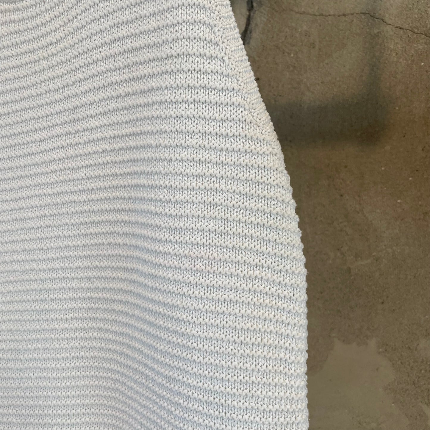 Cable Knit Sleeveless Sweater Vest White