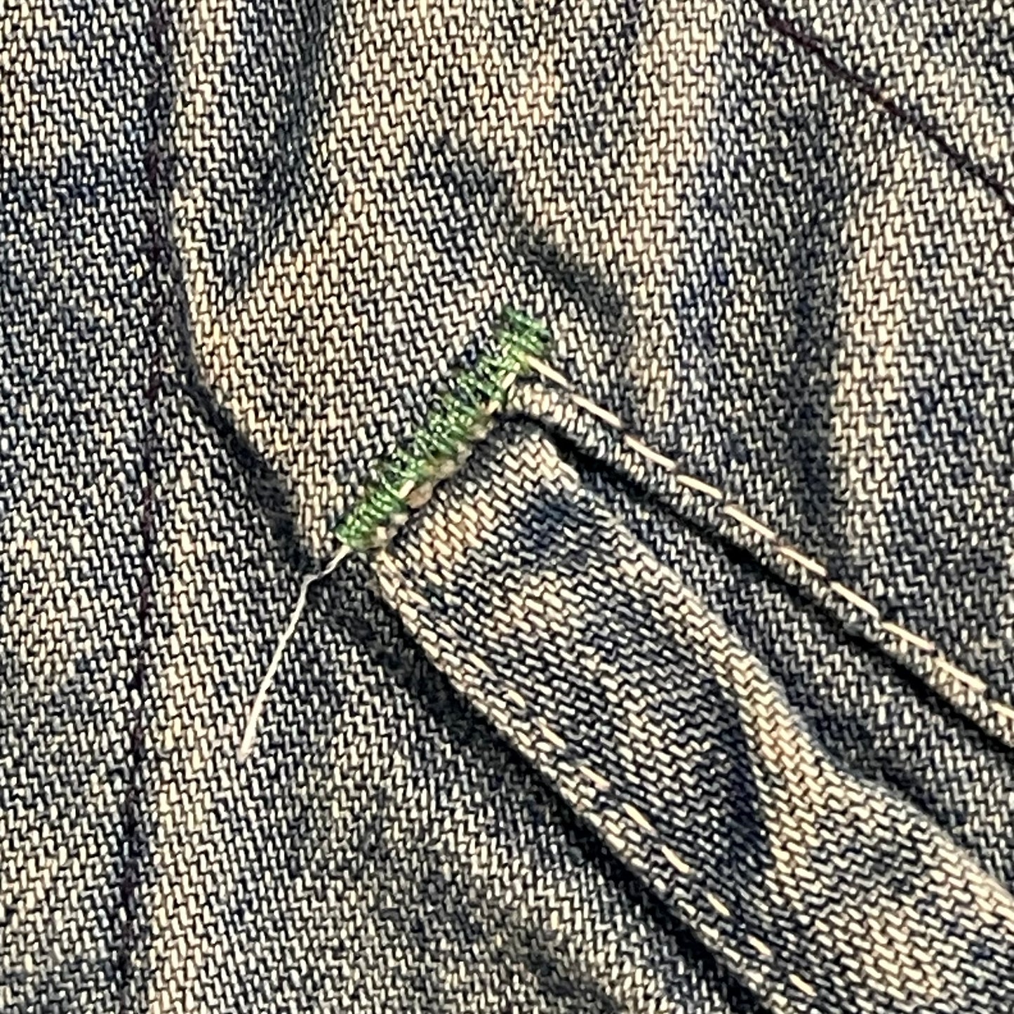 Faded Denim Jacket w/Ideal Zipper