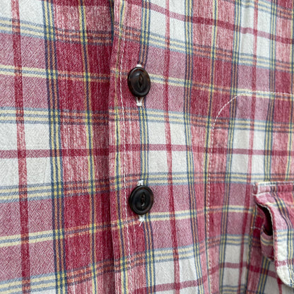 Check Short Sleeve Shirt Red