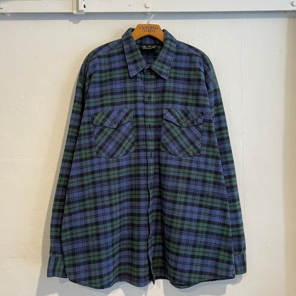 Flannel Check Shirt Green/Blue