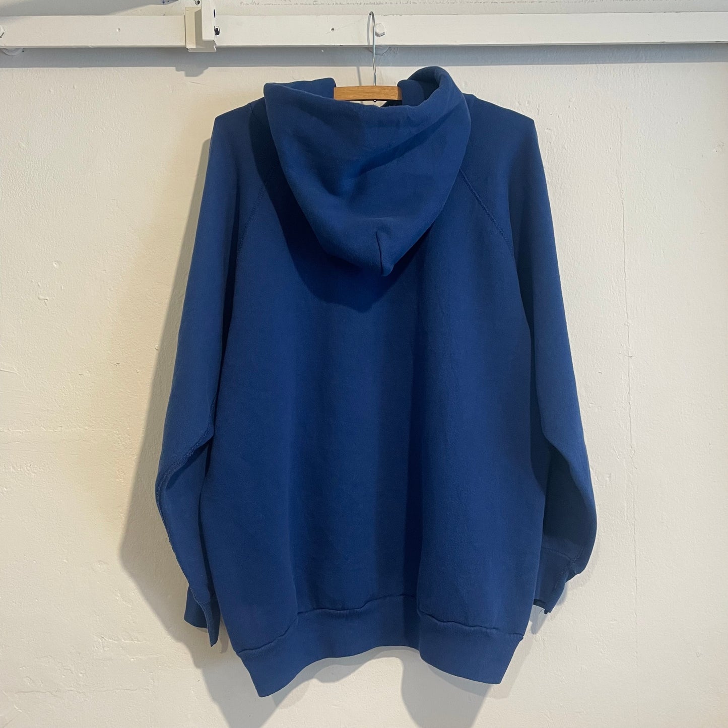 Raglan Blank Hoodie Blue