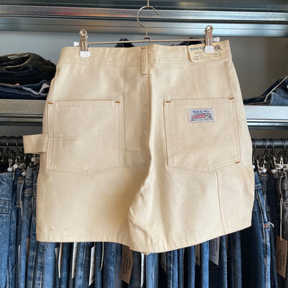 Painter Shorts White Cotton Deadstock