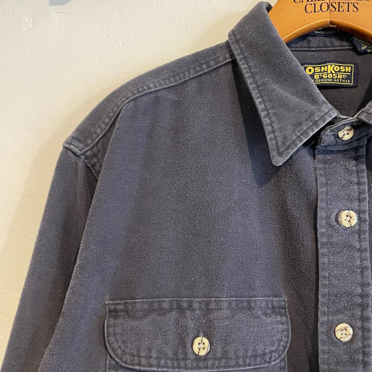 Chamois Cloth Shirt Grey