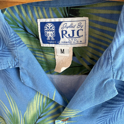 Tropical Aloha Shirt Blue