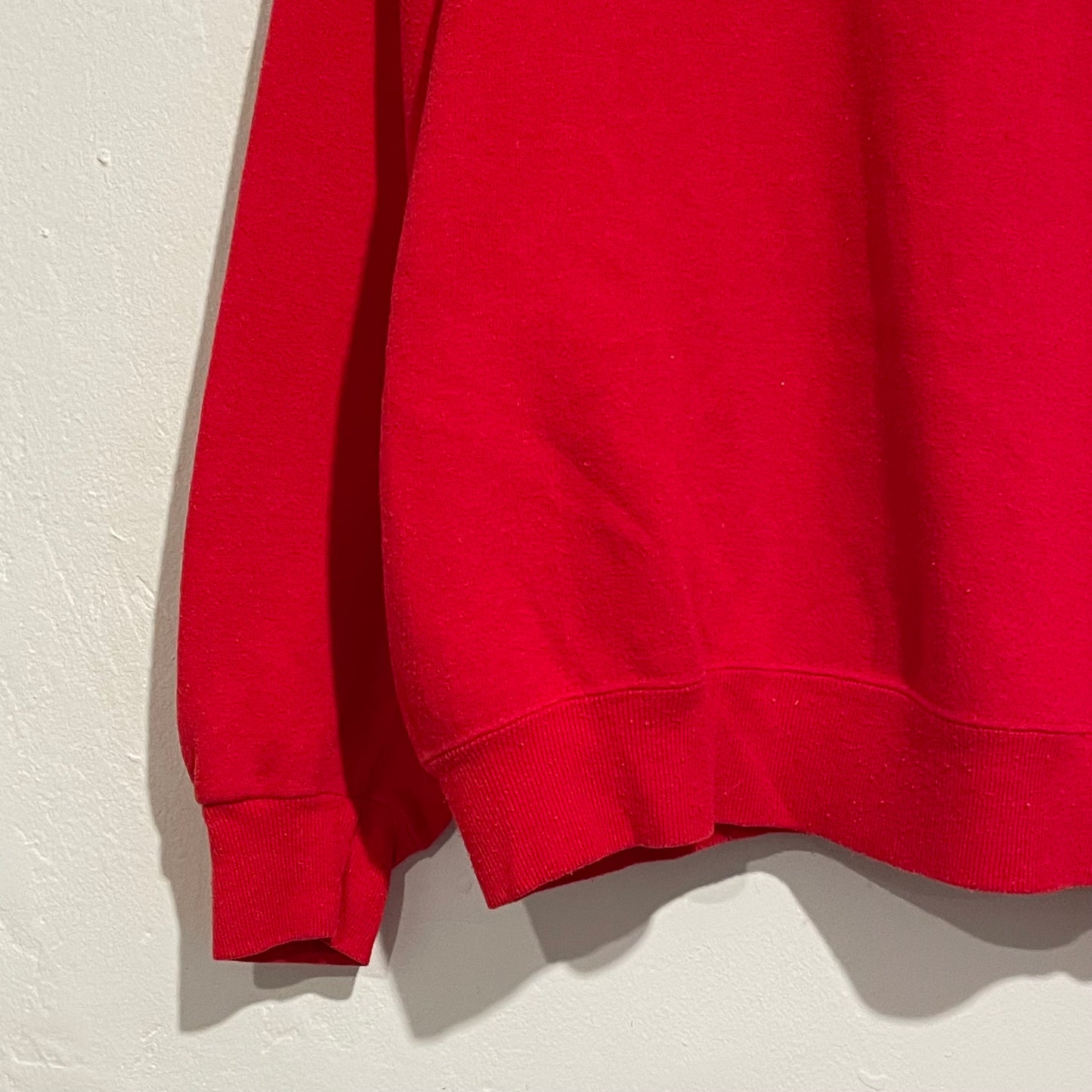 Creslan Acrylic & Cotton 50/50 Raglan Blanc Sweatshirt Red