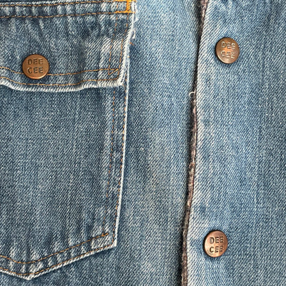 Lined Denim Work Jacket with Courduroy Collar