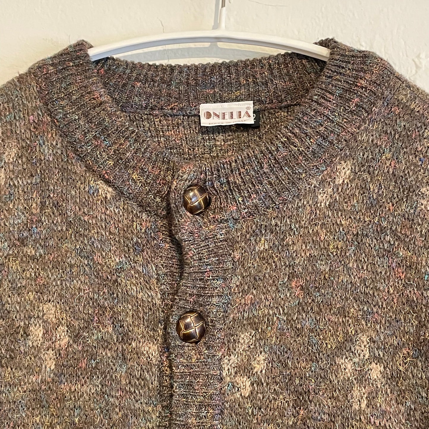 Onelia Wool Blend Cardigan Brown