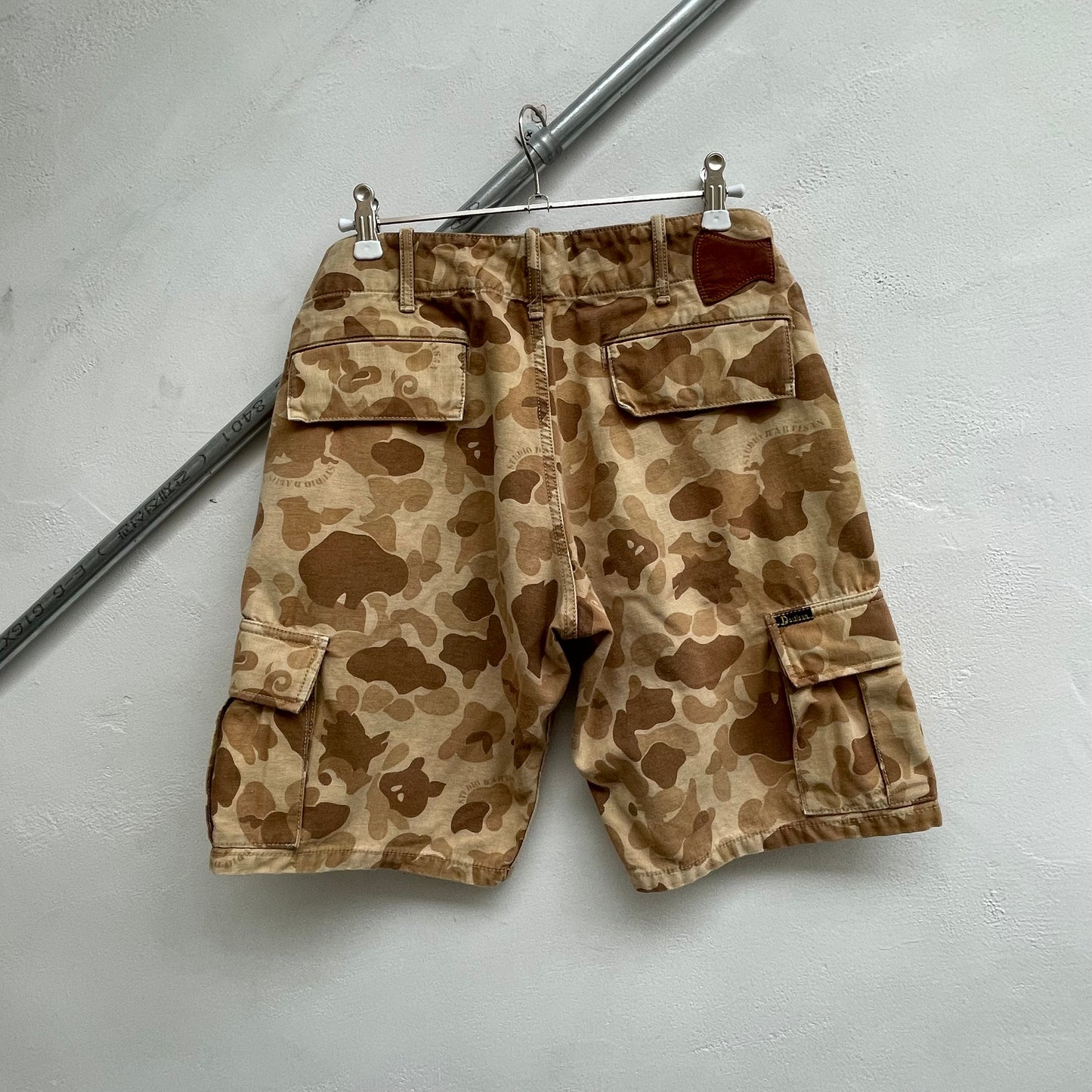 Camouflage Cargo Shorts Brown