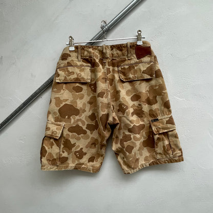 Camouflage Cargo Shorts Brown