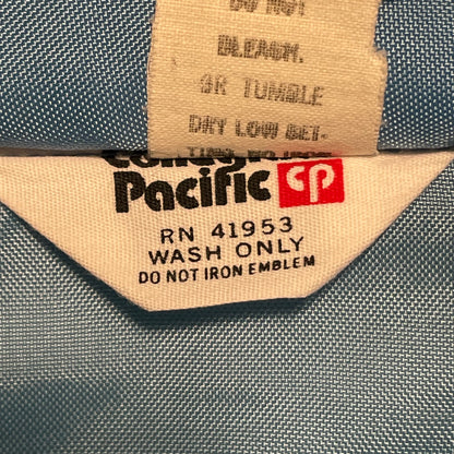 Contrast Zip Jacket Blue Nylon