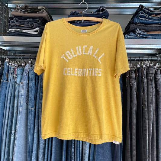 Toluca Celebrities Tee Yellow Single Stitch
