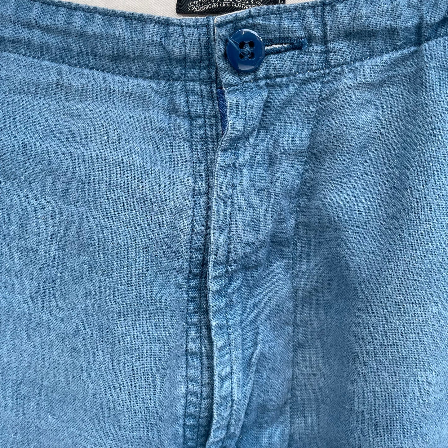 Linen Short Blue