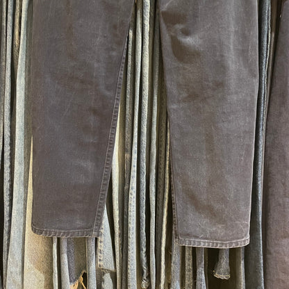 Navy Twill Pants Regular Tapered