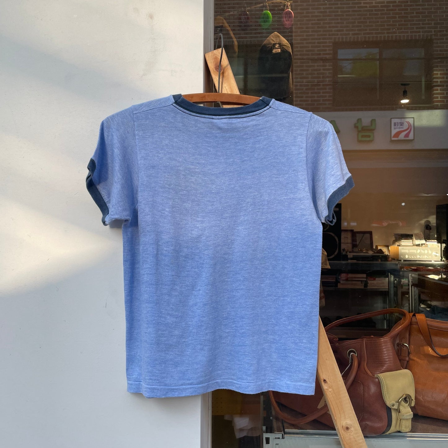 Ft. Lauderdale Florida Palm Sunset Souvenir Ringer Tee