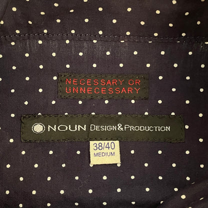 Dot Snap Button Shirt Navy