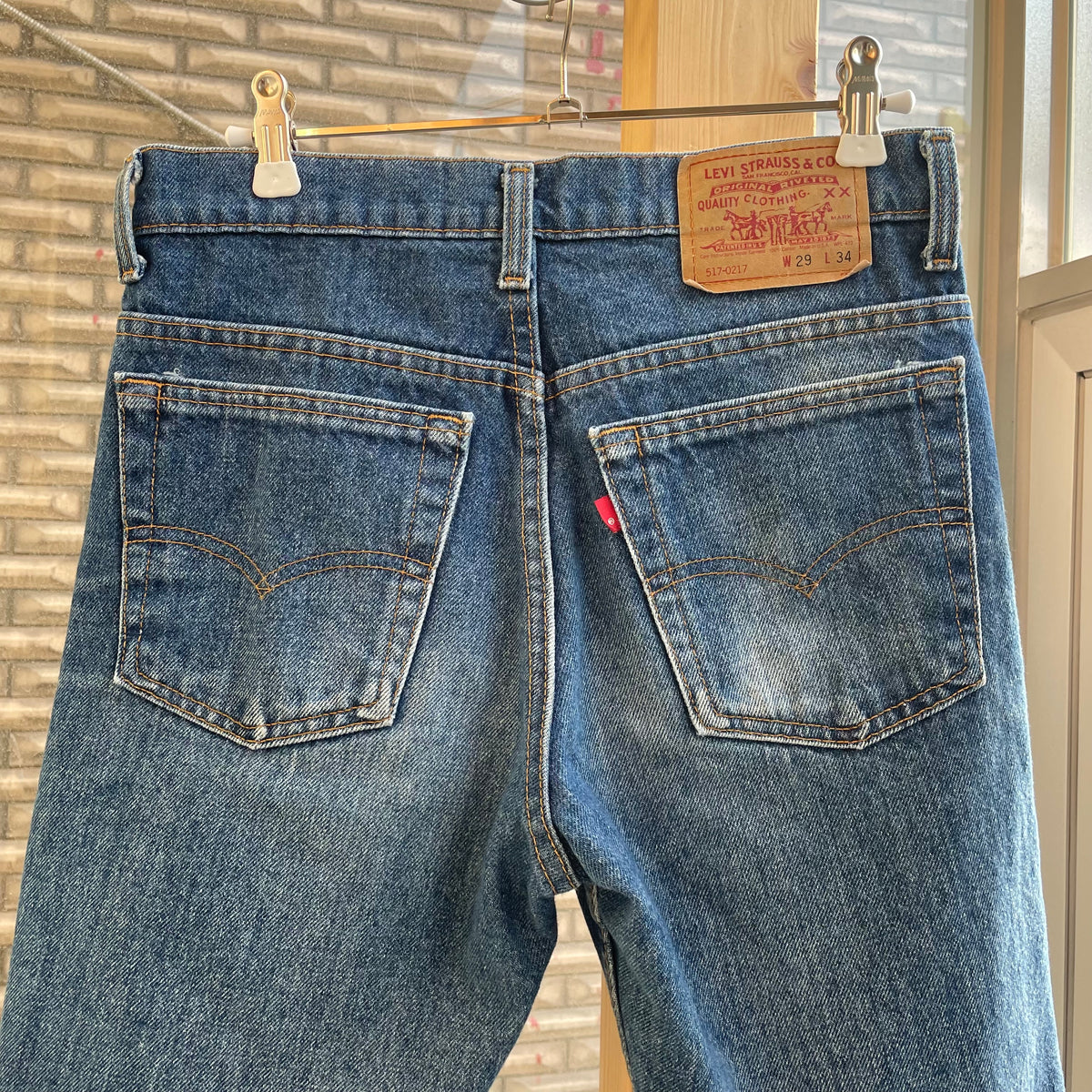 517-0217 Cutoff Denim Shorts Blue