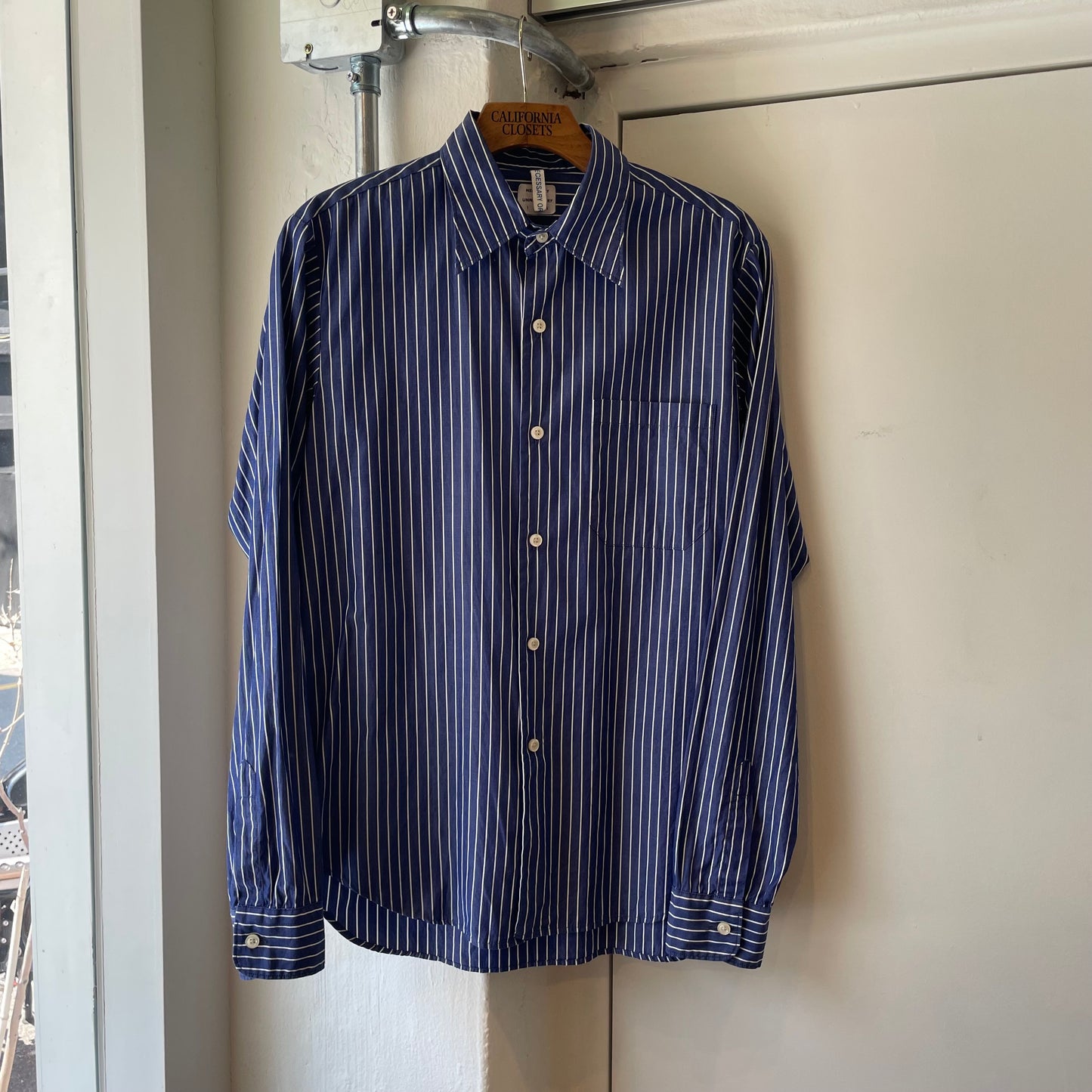 Stripe Shirt Navy/White