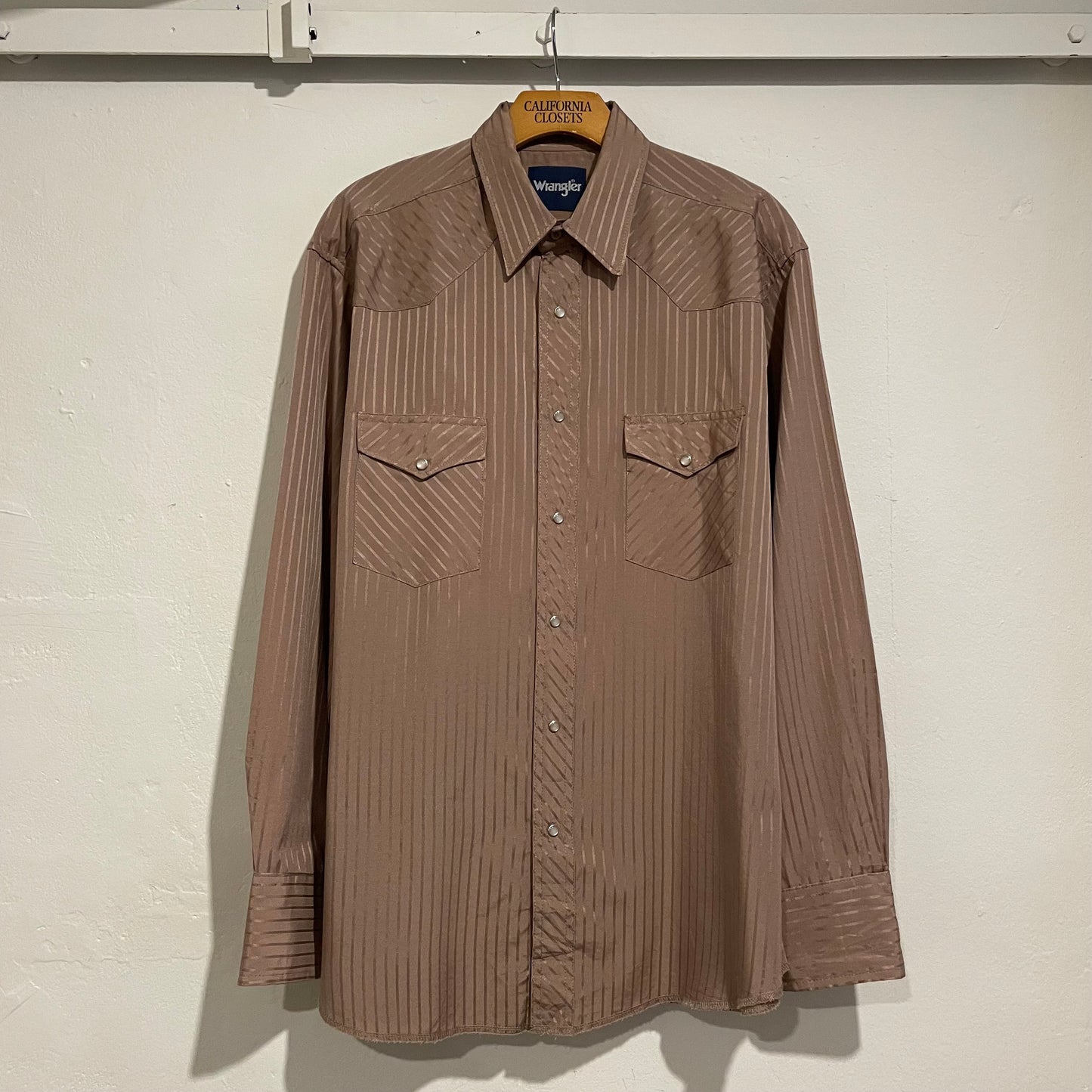 Striped Western Shirt Brown