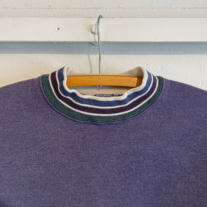 Lined Rib Sweatshirt Faded Purple