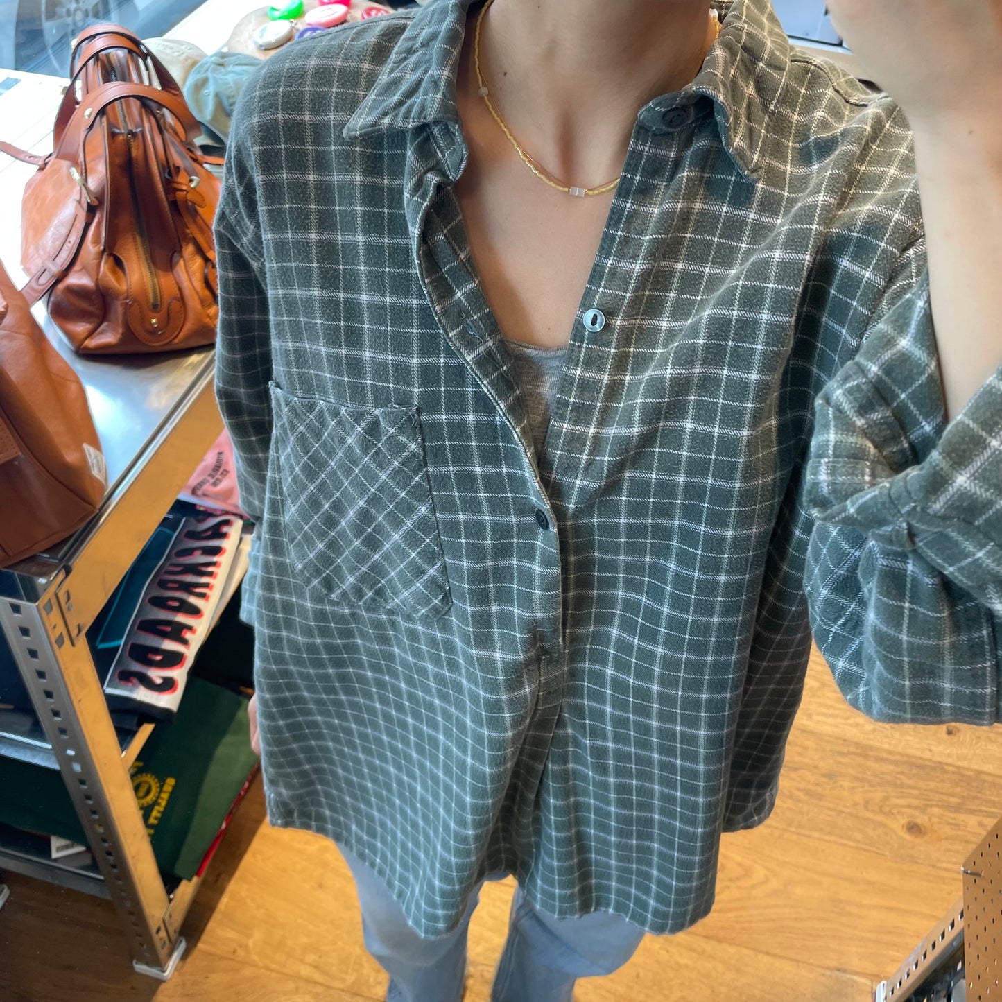 Grandfather Shirt Green Check