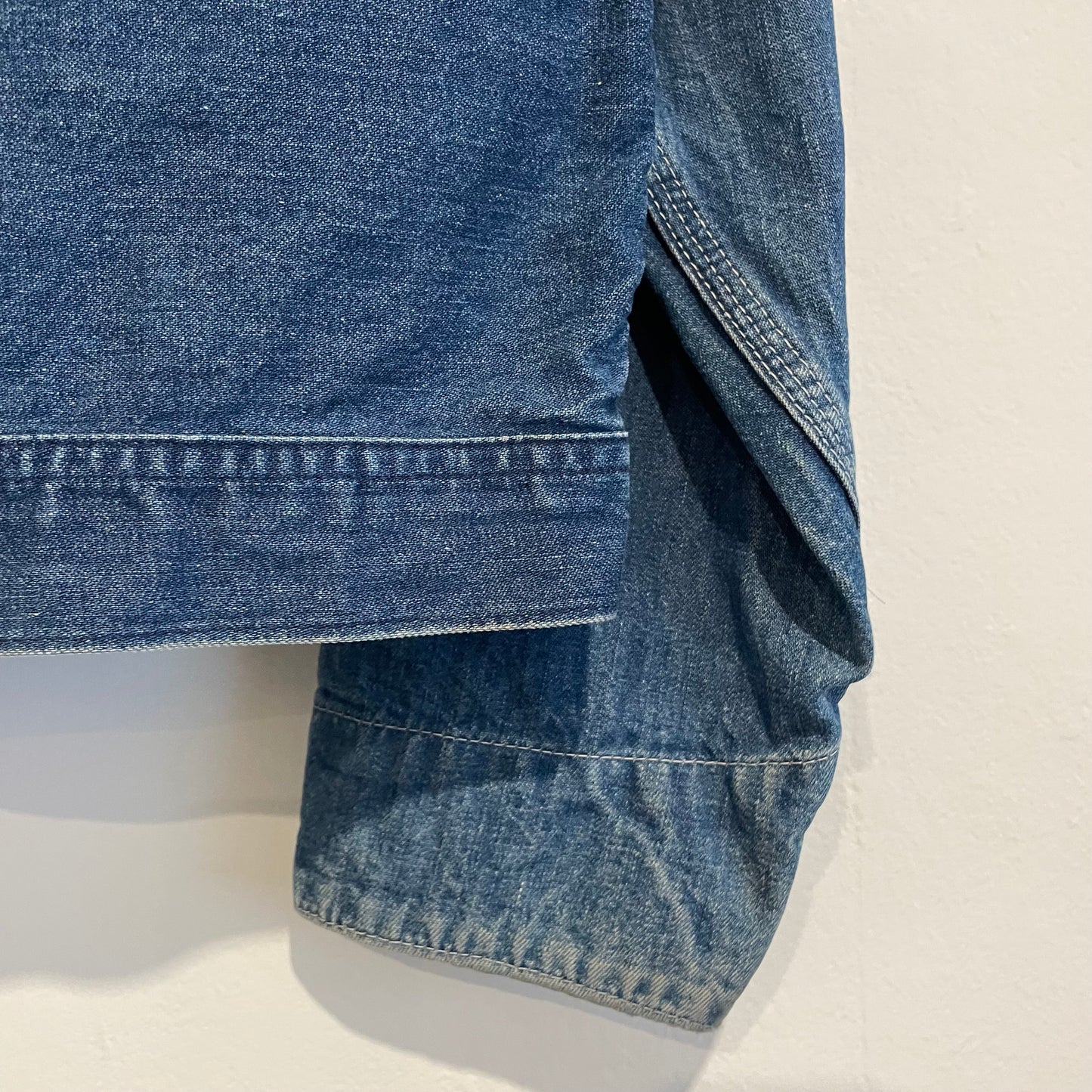 Faded Denim Jacket w/Ideal Zipper