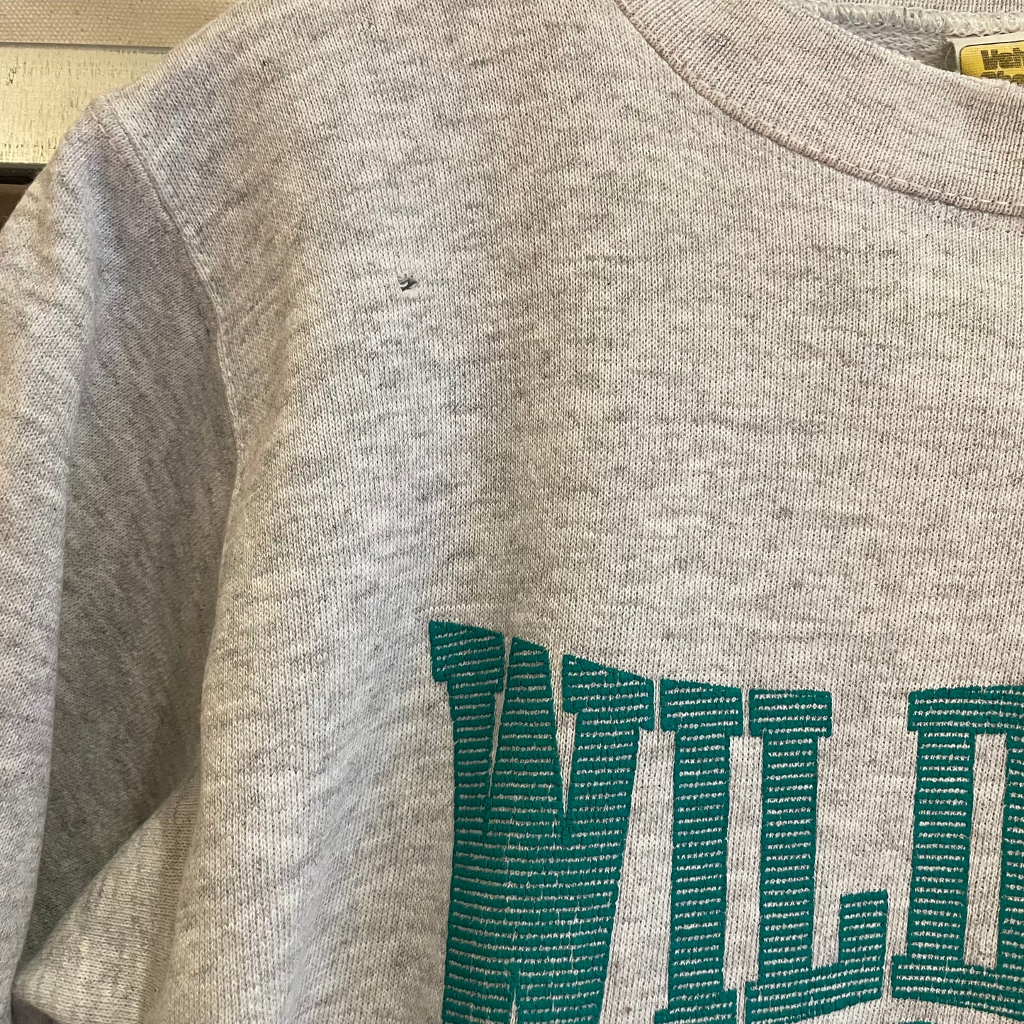 Wilder Wildcats Graphic Crewneck Sweatshirt Gray