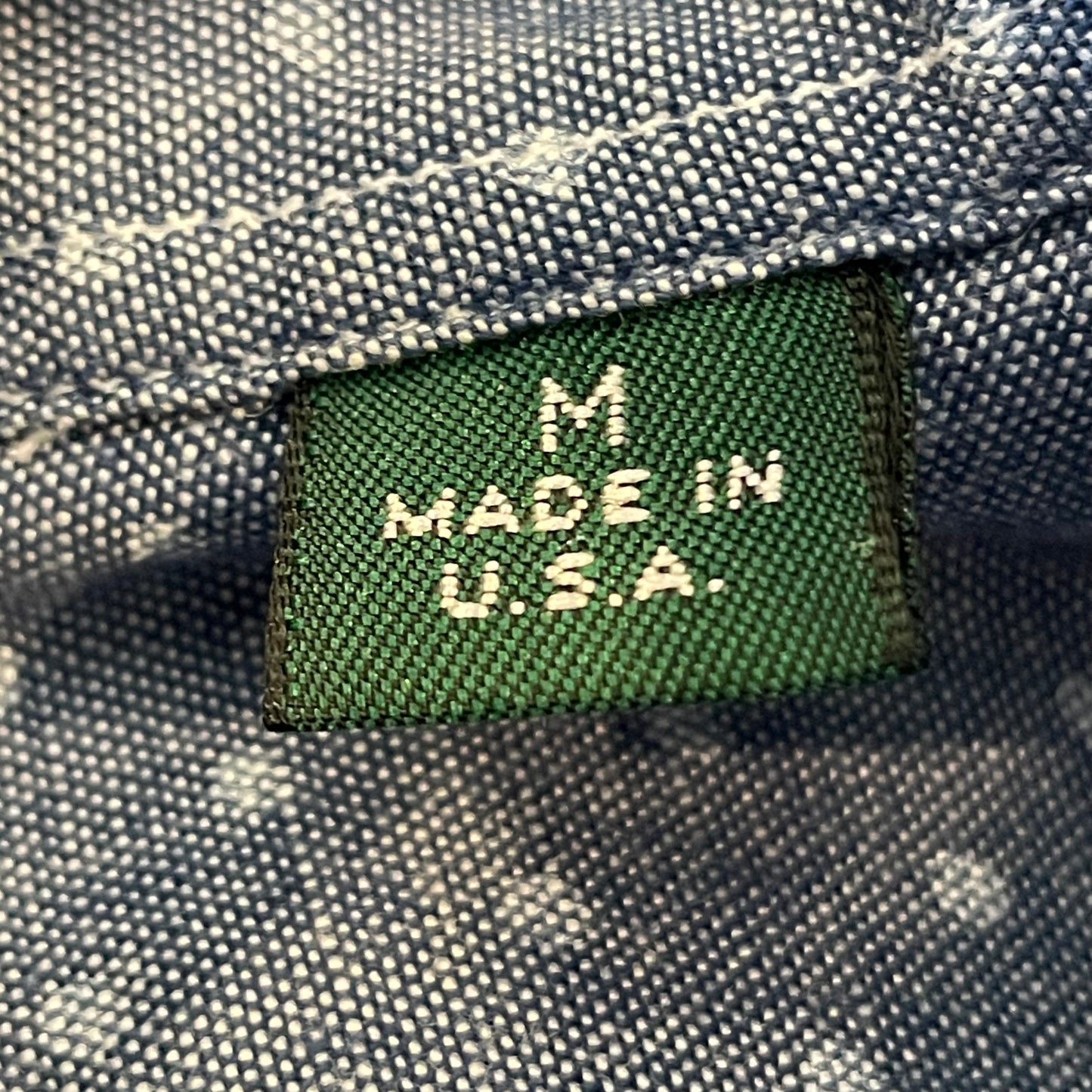 White Dot Pocket Shirt Blue