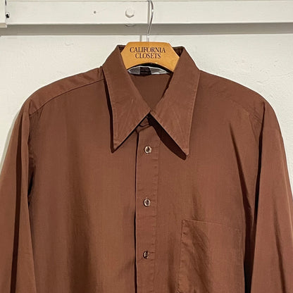 Box Sihouette Shirt Brown
