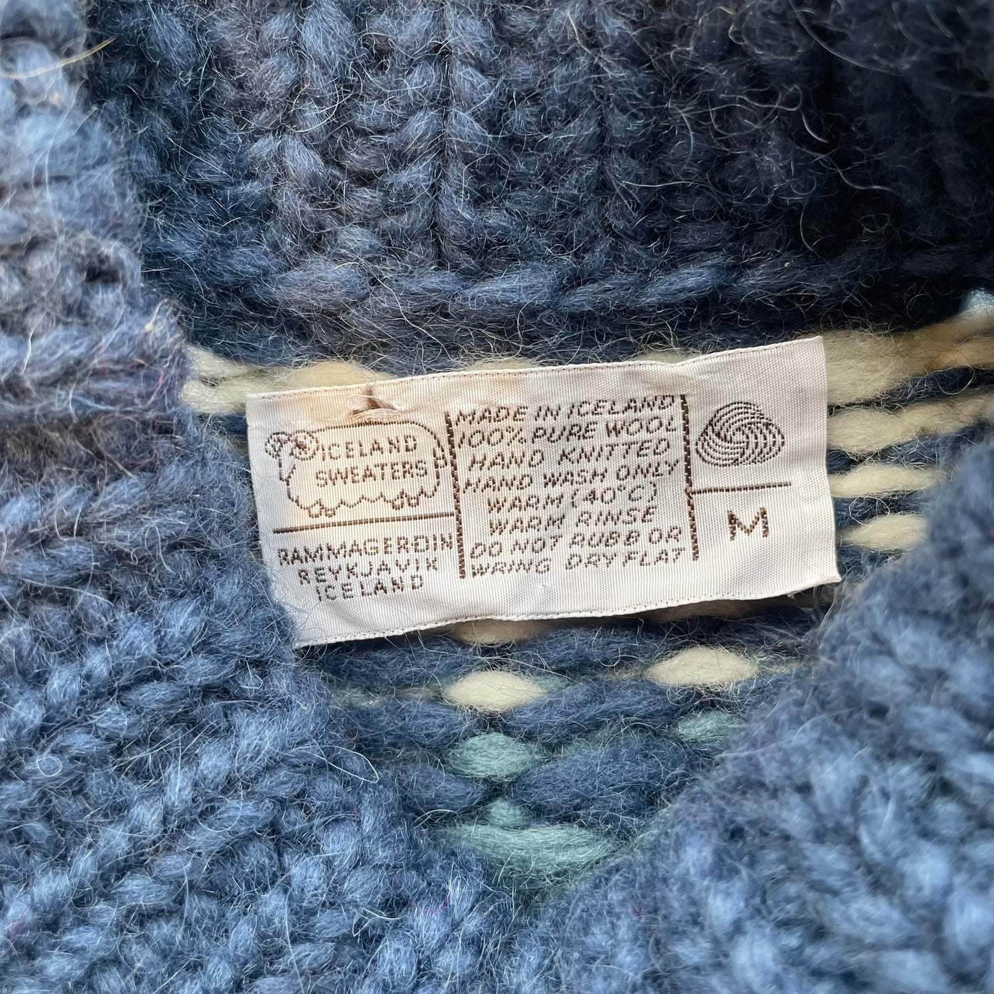 Lopapeysa Knit Sweater Blue