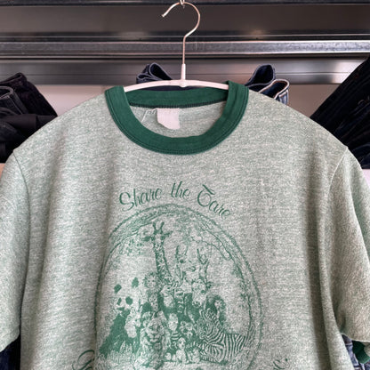 Share the Care Ringer T-Shirt Green