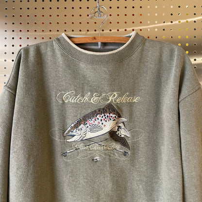 Catch And Release Sweatshirt Green
