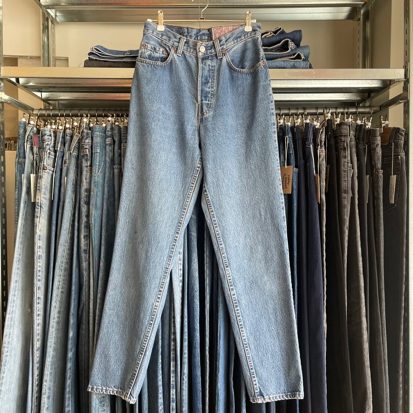 901 Jeans High Waist Taperd Light Washed Blue