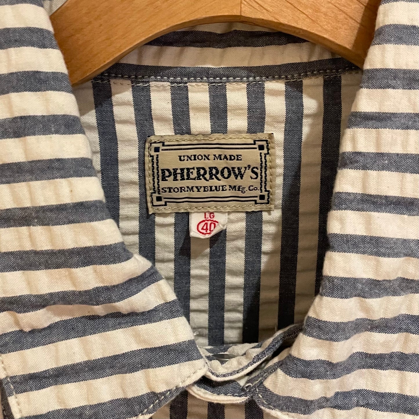 Hickory Stripe Seersucker Coverall Black/White
