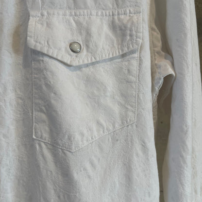 Band Collar Shirt White