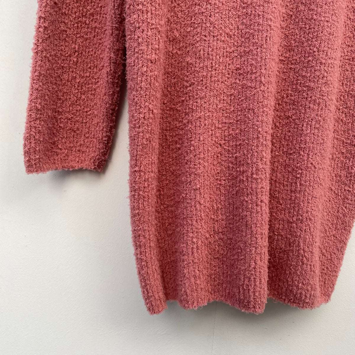 Shaggy Cardigan Pink