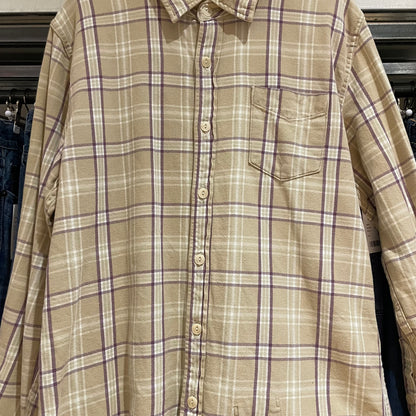 The Golden State Plaid Shirt Beige Checked