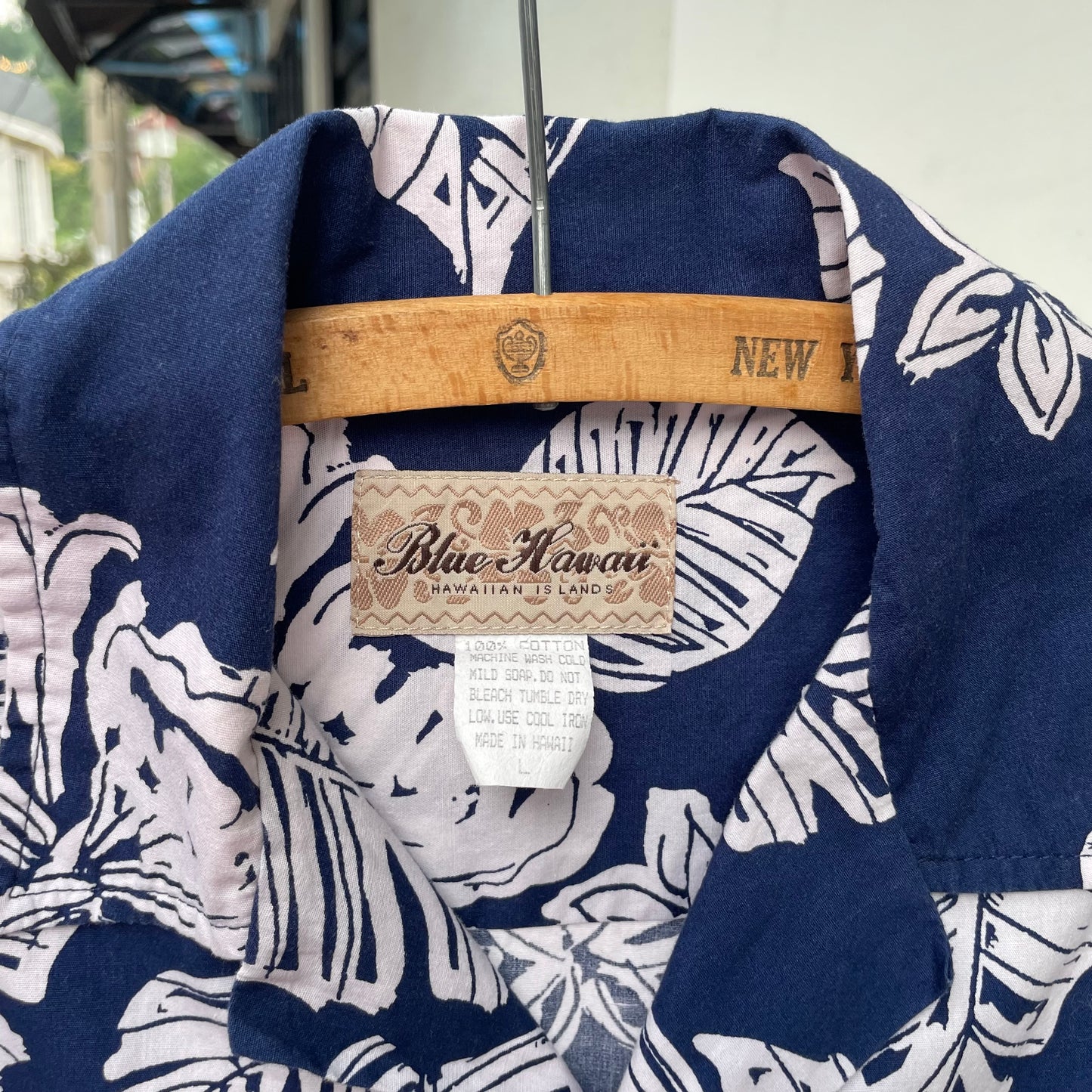 Floral Aloha Shirt Navy