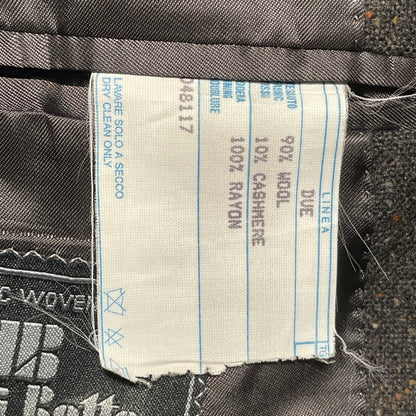 Wool Cashmere Blazer Gray