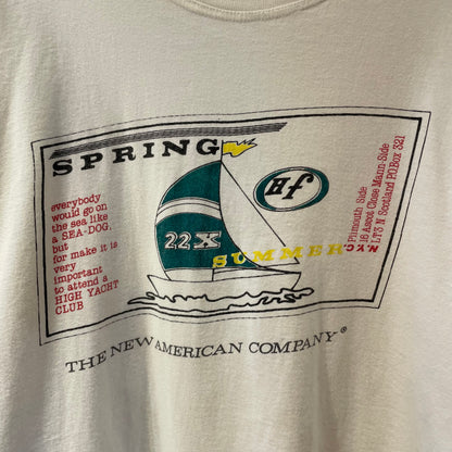 Sailboat Graphic T-Shirt White