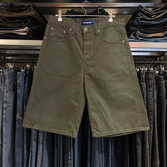 Lafayette Olive Green Cotton Shorts