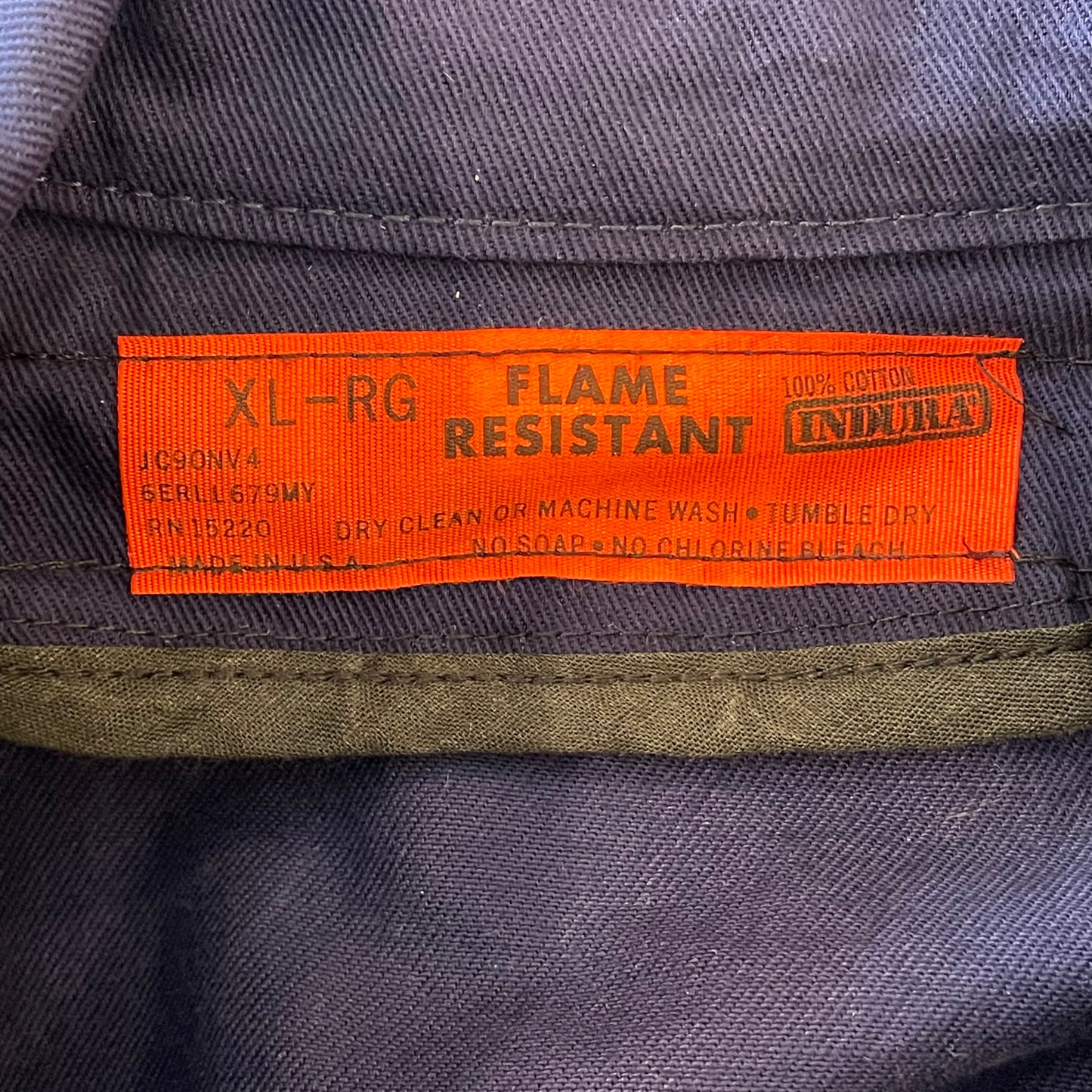 TALON Zip Cotton Work Jacket Navy