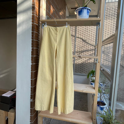 Euro Vintage Flare Pants Yellow