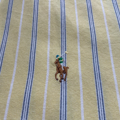 Stripe Shirt Short Sleeve Yellow