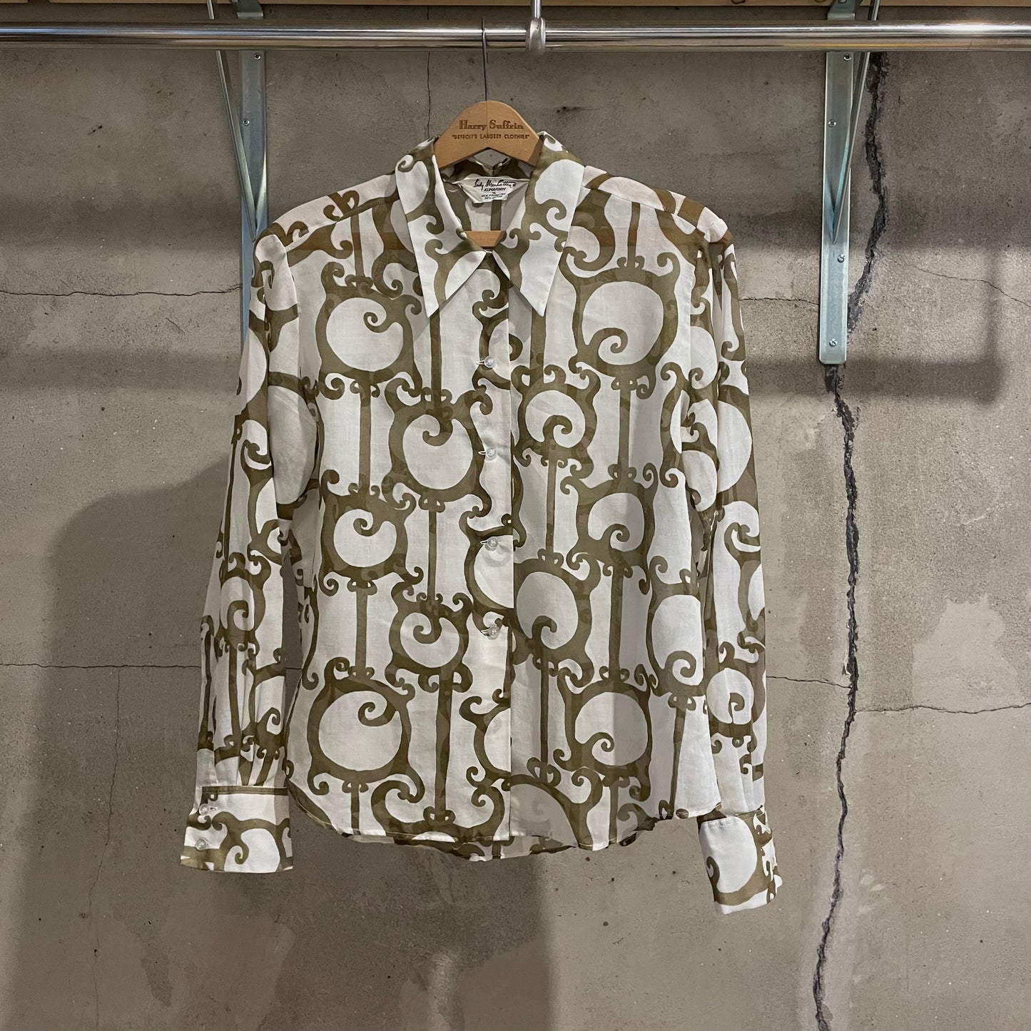 Pattern Blouse Brown