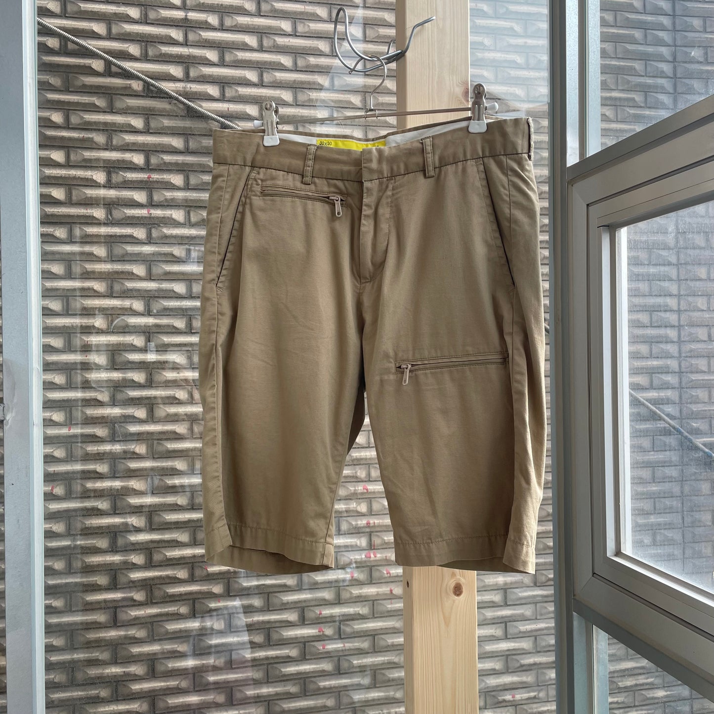 Cotton Shorts Beige